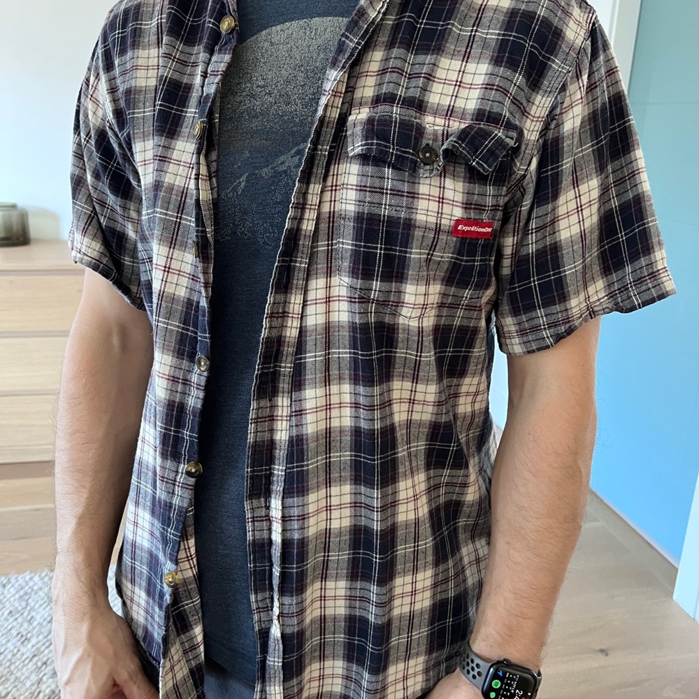 Men’s plaid shirt